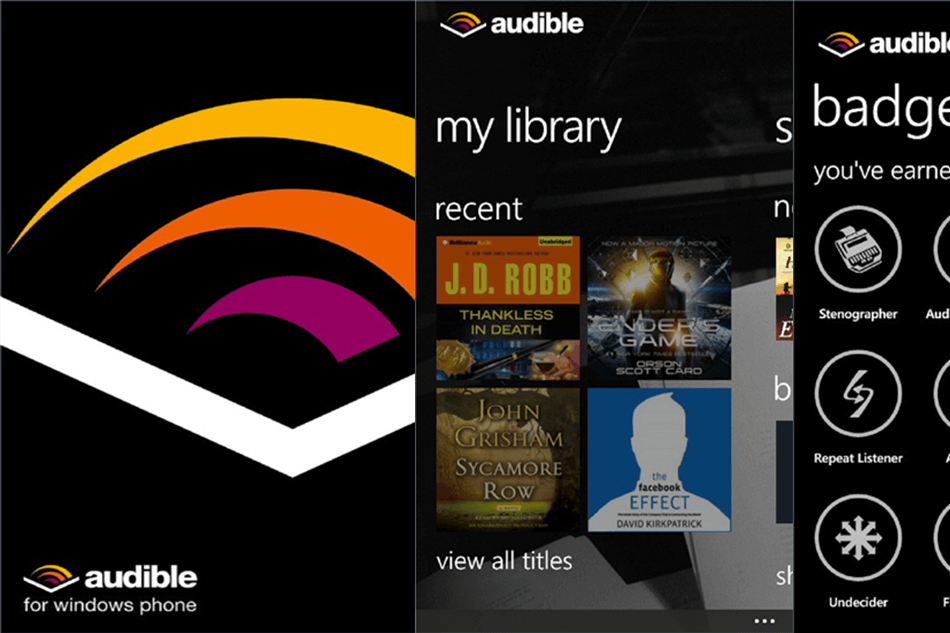 AUDIBLE – SO WHAT ARE YOU LISTENING TO? - AppsListo