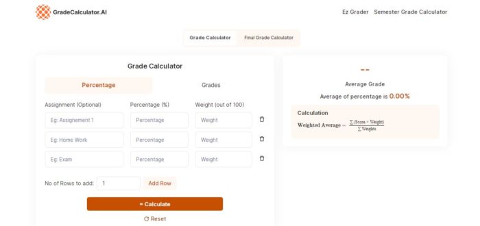Grade Calculator AI