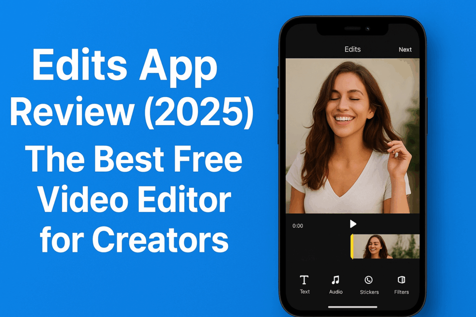 Edits App Review 2025 – Free video editor for creators with AI tools, green screen, and 4K export.