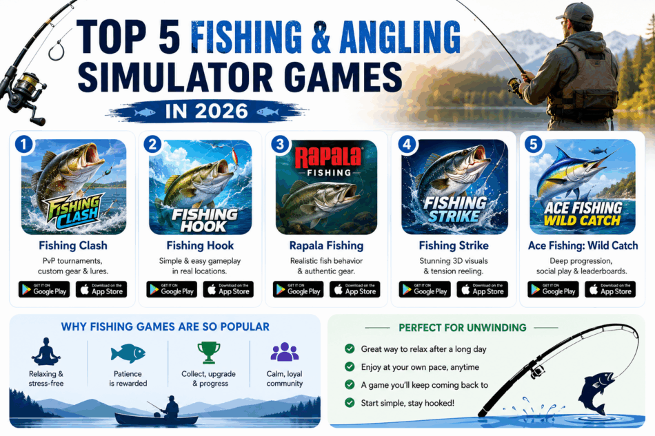 Top 5 Fishing and Angling Simulator Games 2026