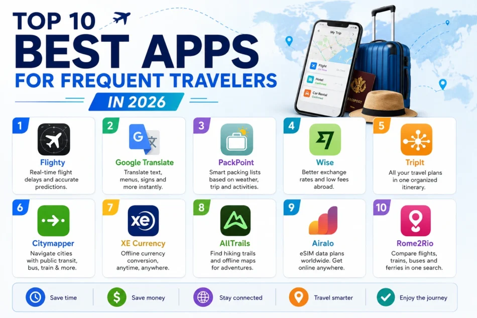Top 10 Best Apps for Frequent Travelers in 2026